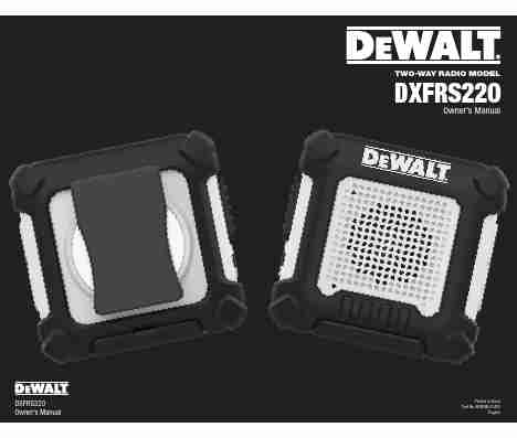 Dewalt Dxfrs220 Wearable Walkie Talkies Manual-page_pdf